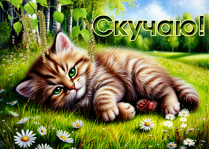 Postcard оригинальная милая гиф-открытка скучаю