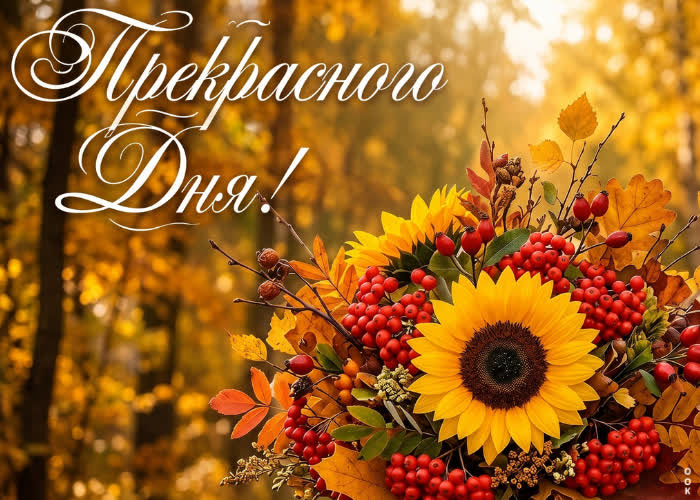 Postcard осенний привет и хорошего дня!
