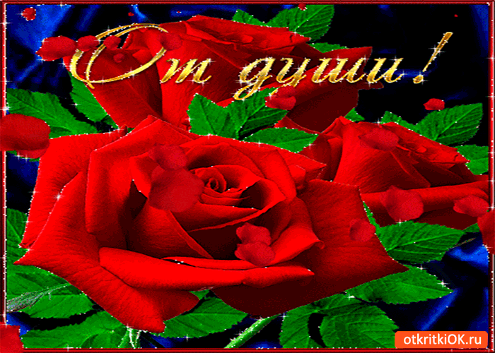 Открытка от души эти живые розы