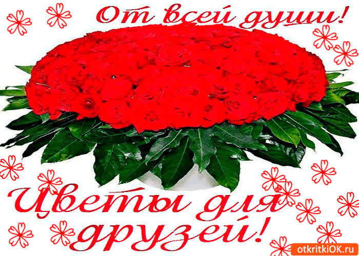 Картинка от всей души цветы для друзей