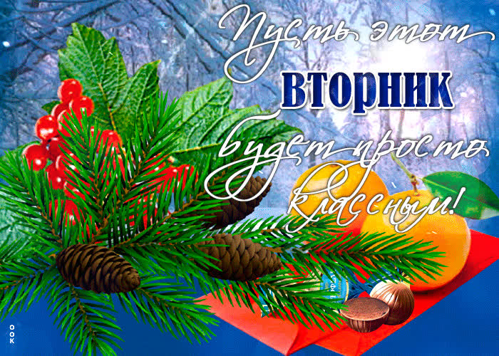 Картинка открытка классного зимнего вторника