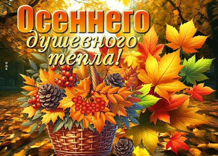 Picture открытка осеннего душевного тепла