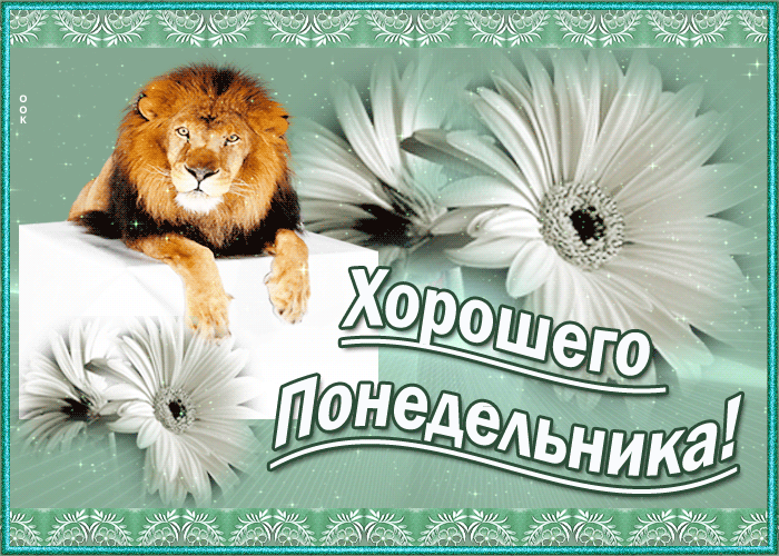 Открытка открытка понедельник день хороший