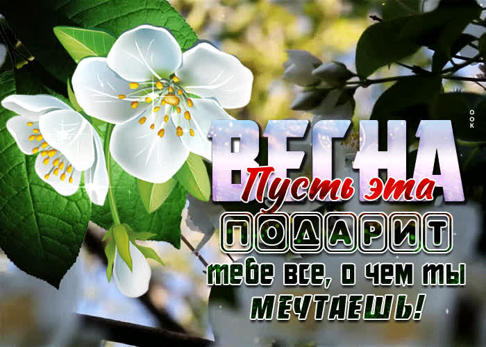 Картинка открытка пусть эта весна подари тебе всё о чём мечтаешь