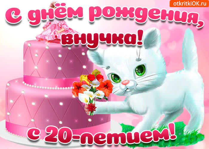 Картинка картинка с 20-летием внучке