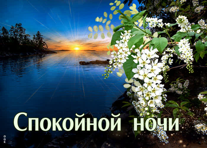 Picture первоклассная открытка спокойной ночи! с природой