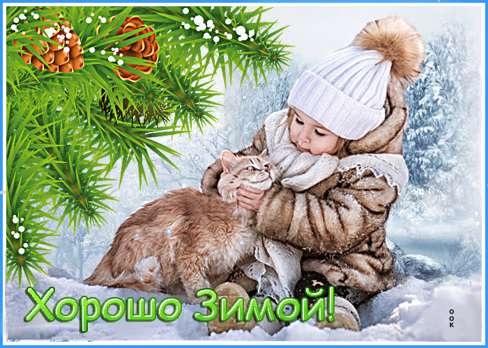Picture поразительная открытка хорошо зимой!