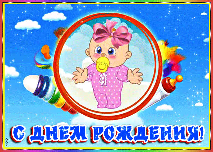 Картинка поздравительная картинка с днем рождения девочке