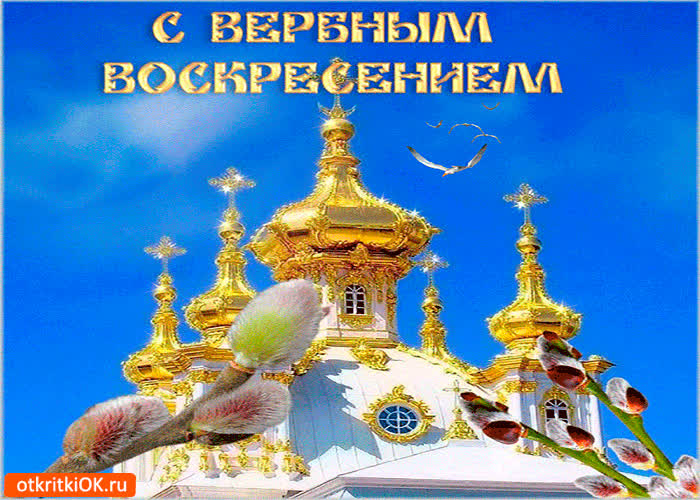 Картинка поздравляю всей душой - с вербным воскресеньем