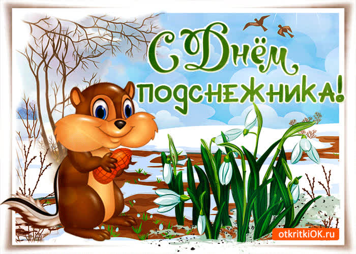 Картинка поздравления с днем подснежника