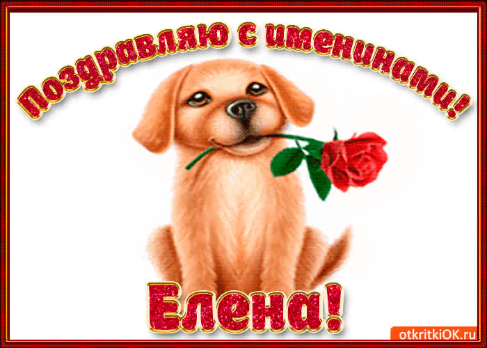 Картинка поздравляю с днём имени елена