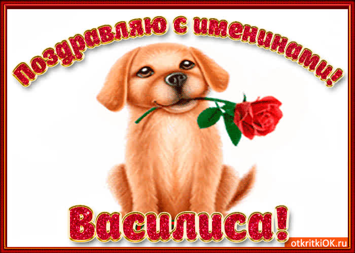 Картинка поздравляю с днём имени василиса