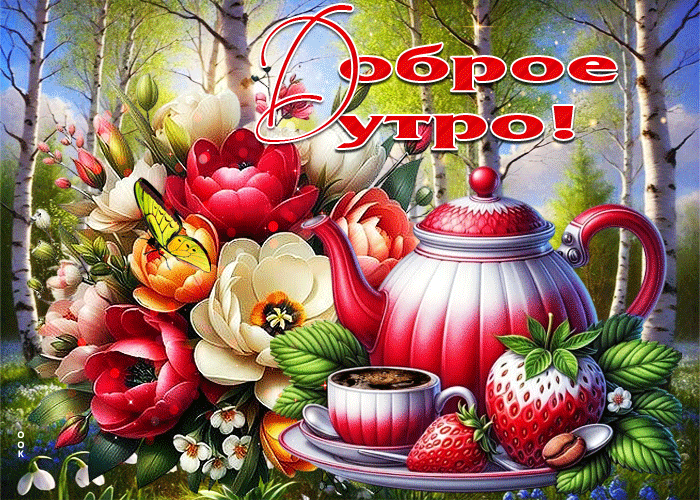 Postcard прекрасная летняя открытка доброе утро