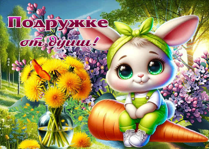 Postcard прелестная весенняя открытка подружке от души