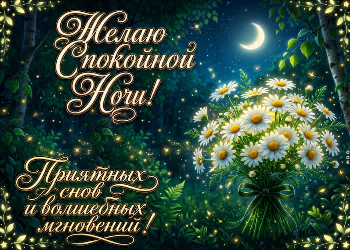 Postcard приятных снов и волшебных мгновений