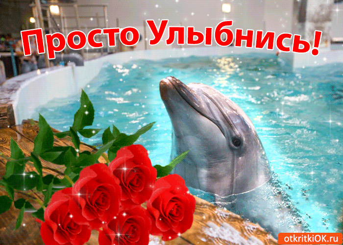 Открытка просто улыбнись!