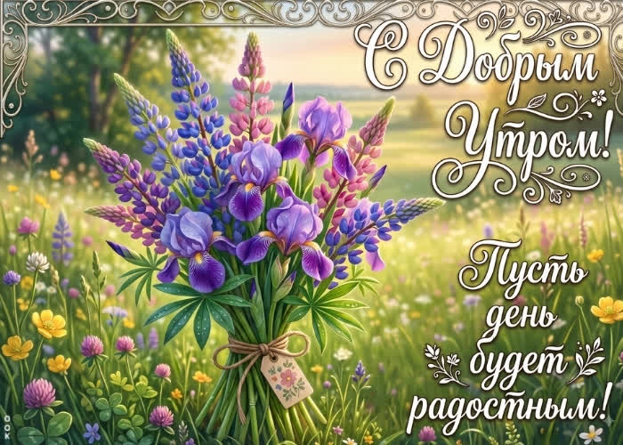 Postcard пусть день будет радостным