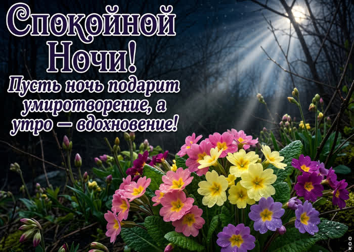 Postcard пусть эта ночь подарит умиротворение, а утро вдохновение!