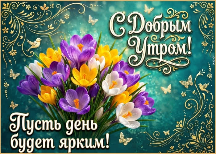 Postcard пусть этот день будет наполнен яркими красками и неожиданными открытиями.