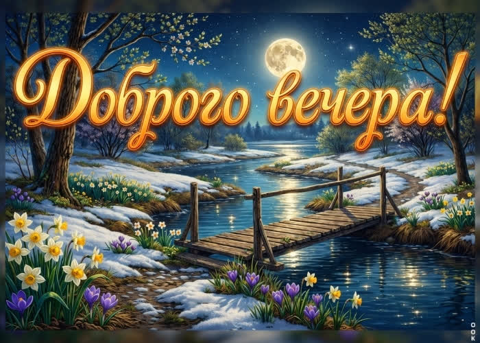 Picture пусть этот вечер будет тихим, уютным и по-настоящему весенним.