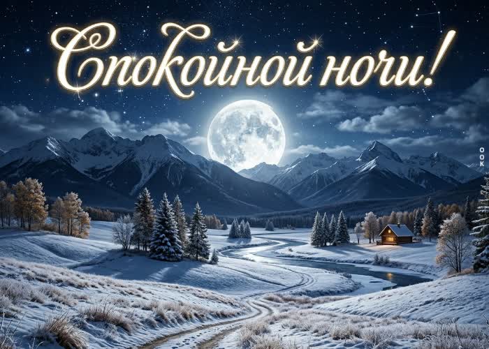 Postcard пусть ночь принесёт гармонию и новые силы.