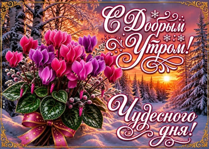 Postcard пусть новый день начинается легко, бодро и на позитиве!
