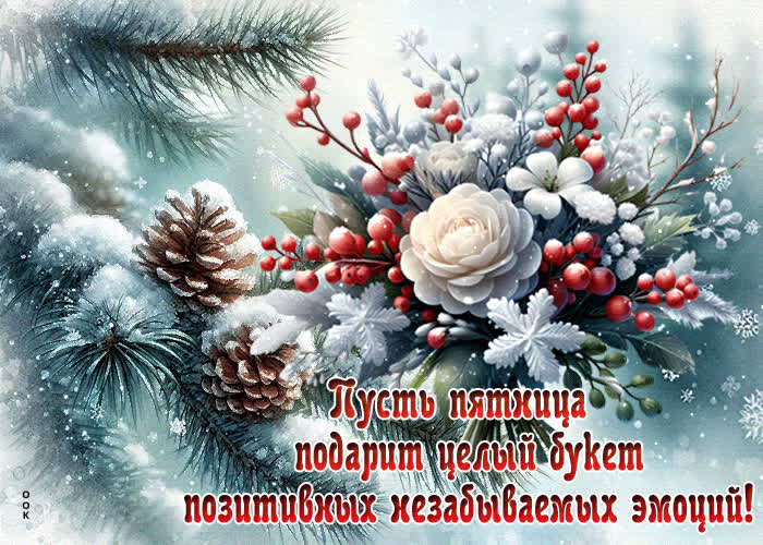 Picture пусть пятница подарит целый букет позитивных незабываемых эмоций