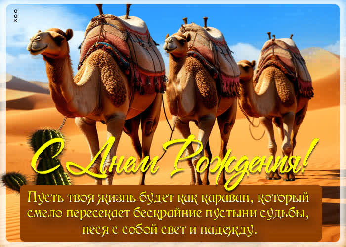Picture пусть твоя жизнь будет, как караван, который смело пересекает пустыни судьбы