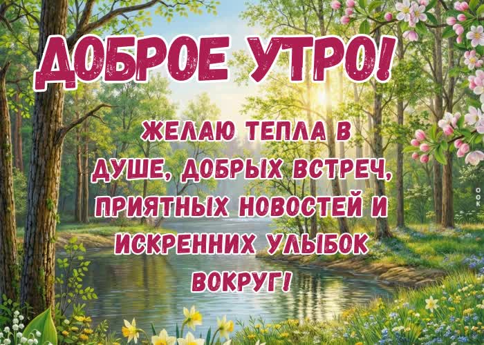Postcard пусть утро подарит вдохновение на весь день