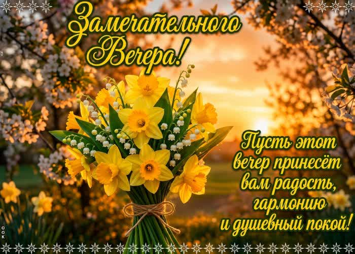 Postcard пусть вечер закончится ощущением: «сегодня был хороший день».