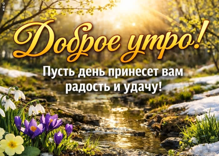 Postcard пусть весеннее утро подарит вдохновение, спокойствие и красивые моменты на весь день.