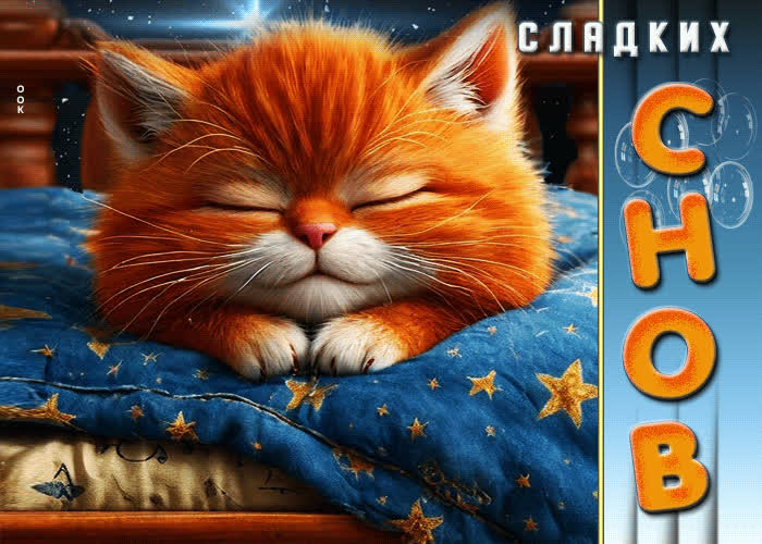 Picture радостная и вдохновляющая гиф-открытка сладких снов