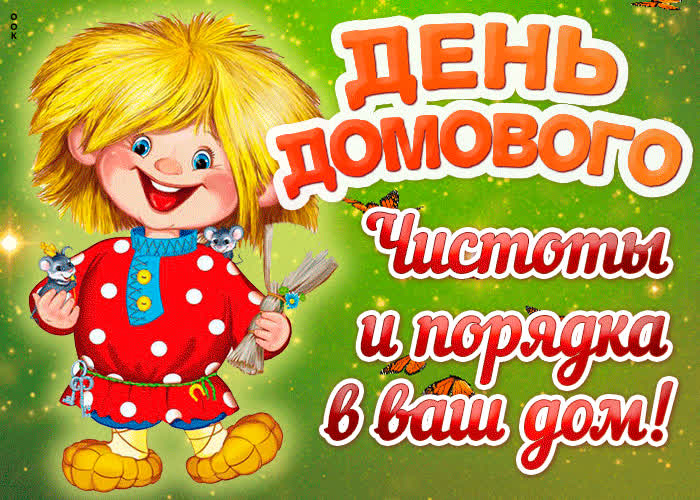 Картинка с днём домового чистоты и порядка в ваш дом