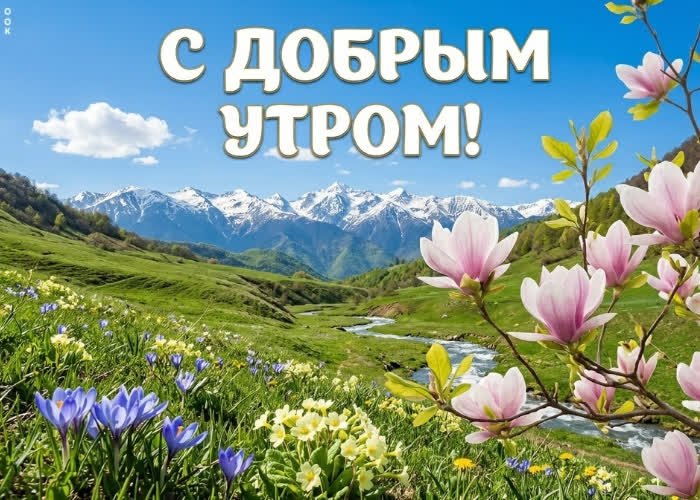 Postcard с добрым утром! пусть день подарит новые силы и идеи