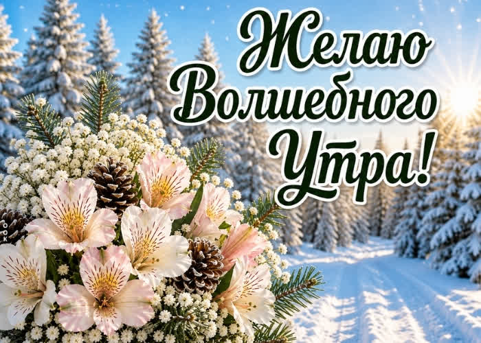 Picture с добрым утром! пусть оно принесет тебе радость, откроет новый день