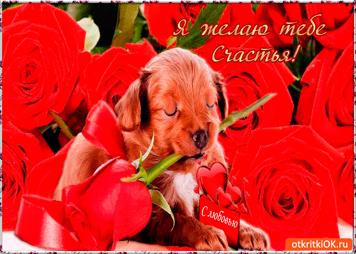 Открытка с любовью желаю