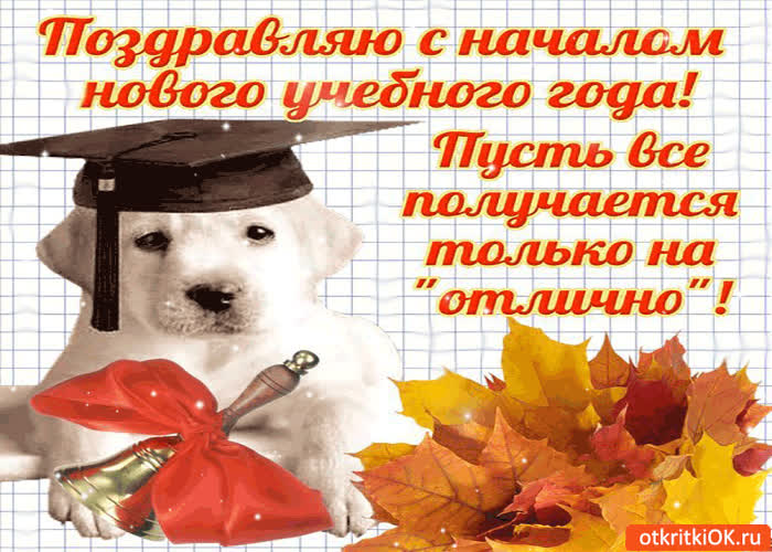 Картинка с новым учебным годом - пусть получается всё на отлично!
