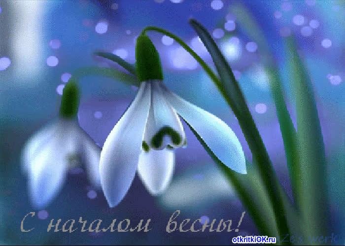 Картинка с первым днём весны