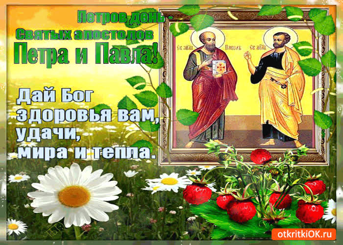 Картинка с петровым днём - дай бог здоровья вам