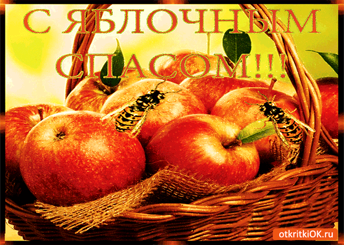 Картинка с яблочным спасом! дорогие друзья