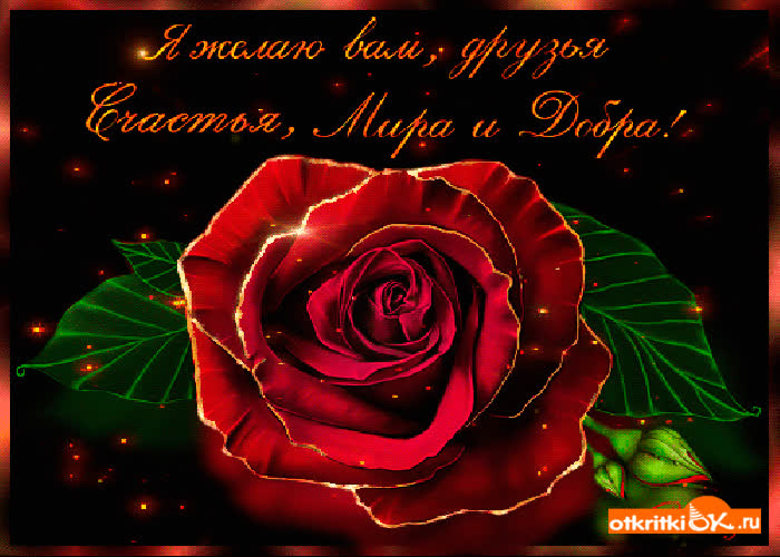 Картинка счастья, мира и добра друзьям