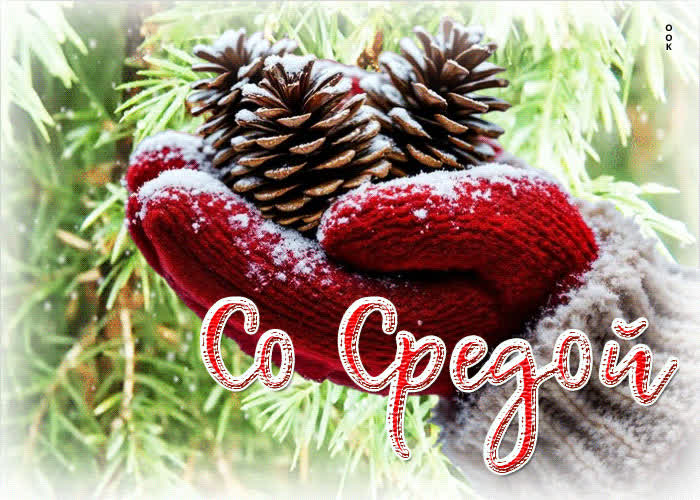 Picture шикарная зимняя гиф-открытка со средой