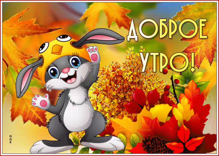 Postcard симпатичная открытка доброе утро! с зайчиком