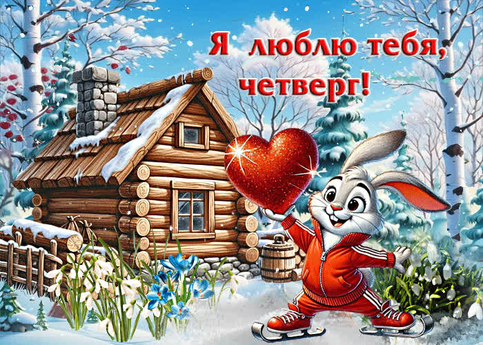 Postcard сказочная открытка я люблю тебя, четверг