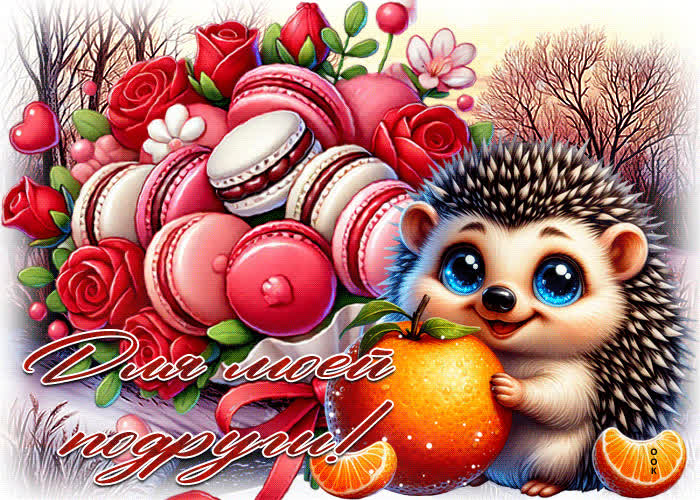 Picture скромная гиф-открытка для моей подруги