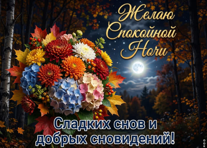 Postcard сладких снов и добрых сновидений