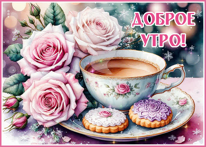 Picture снежная чарующая гифка доброе утро