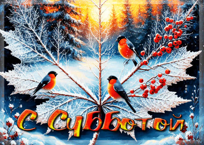 Picture снежная роскошная гифка с субботой