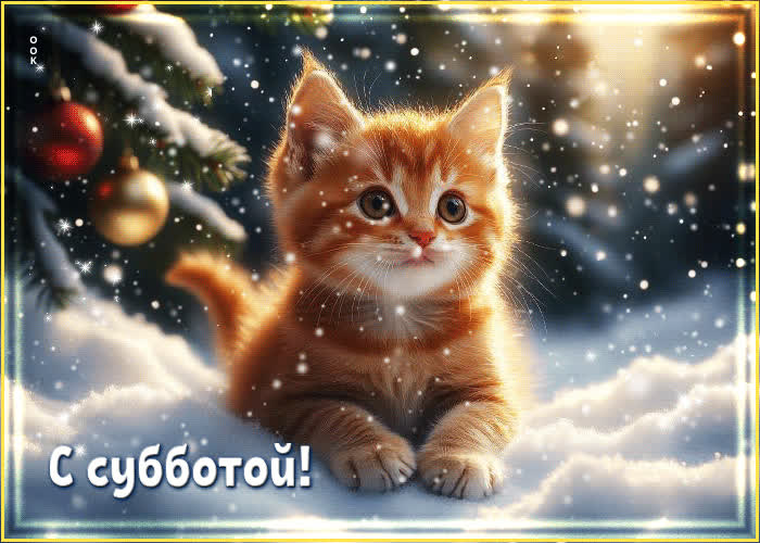 Picture снежная стильная гифка с субботой