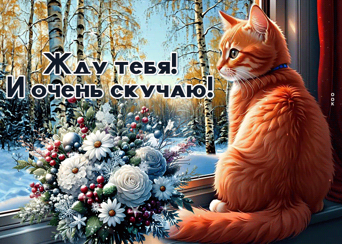Picture снежная вдохновляющая гиф-открытка жду тебя и очень скучаю